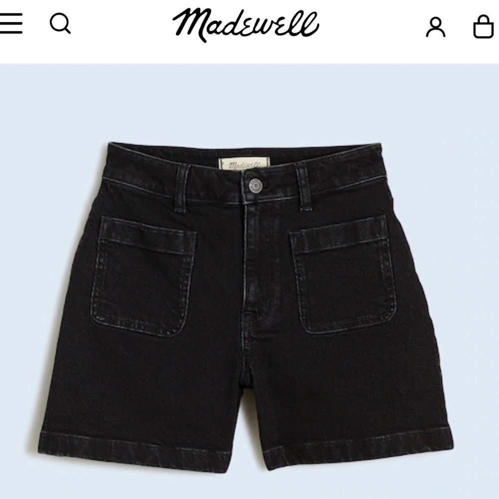 Madewell Charcoal Denim Shorts
